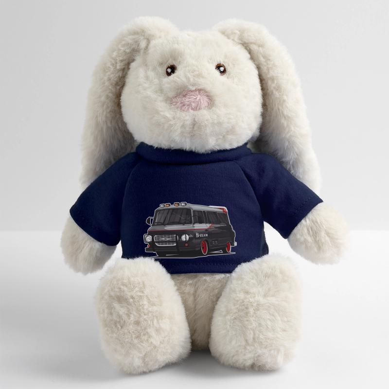 Barkas B1000 // Illustration Lapin en peluche recyclé MiniFeet® Crème