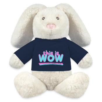 This is WOW - MiniFeet® RecycelHase® Creme - French Navy - Vorne