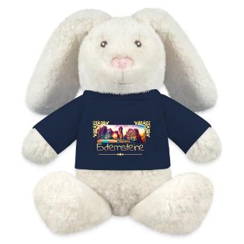 Externsteine – Magie in Stein und Zeit - MiniFeet® RecycelHase® Creme - French Navy - Vorne