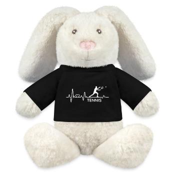 Tennis Heartbeat Raquette de tennis Pulse Tennis Game - Lapin en peluche recyclé MiniFeet® Crème - noir - Devant