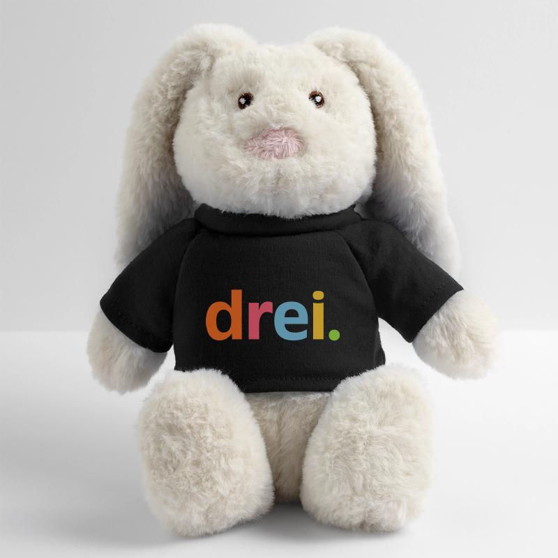 3e anniversaire – 3e année de trois ans Lapin en peluche recyclé MiniFeet® Crème