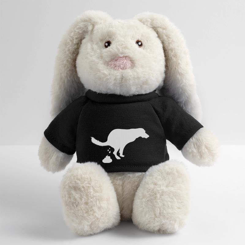 Screaming dog pooping dog MiniFeet® RecycelHase® Bunny Cream