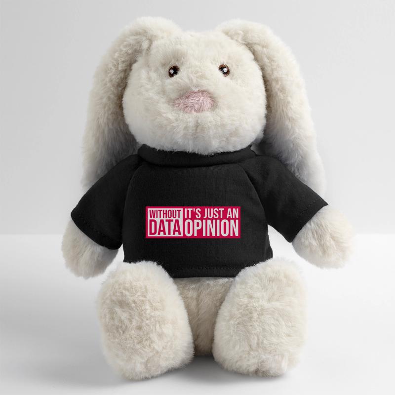 Without Data It's Just An Opinion Statistics Nerd MiniFeet® RecycelHase® Bunny Cream