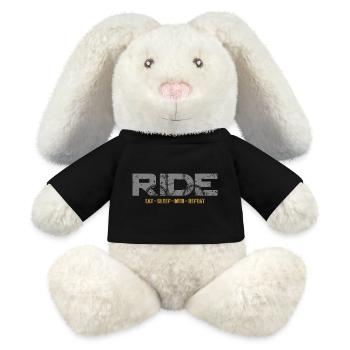 Mountainbike-Tour - MiniFeet® RecycelHase® Creme - Schwarz - Vorne