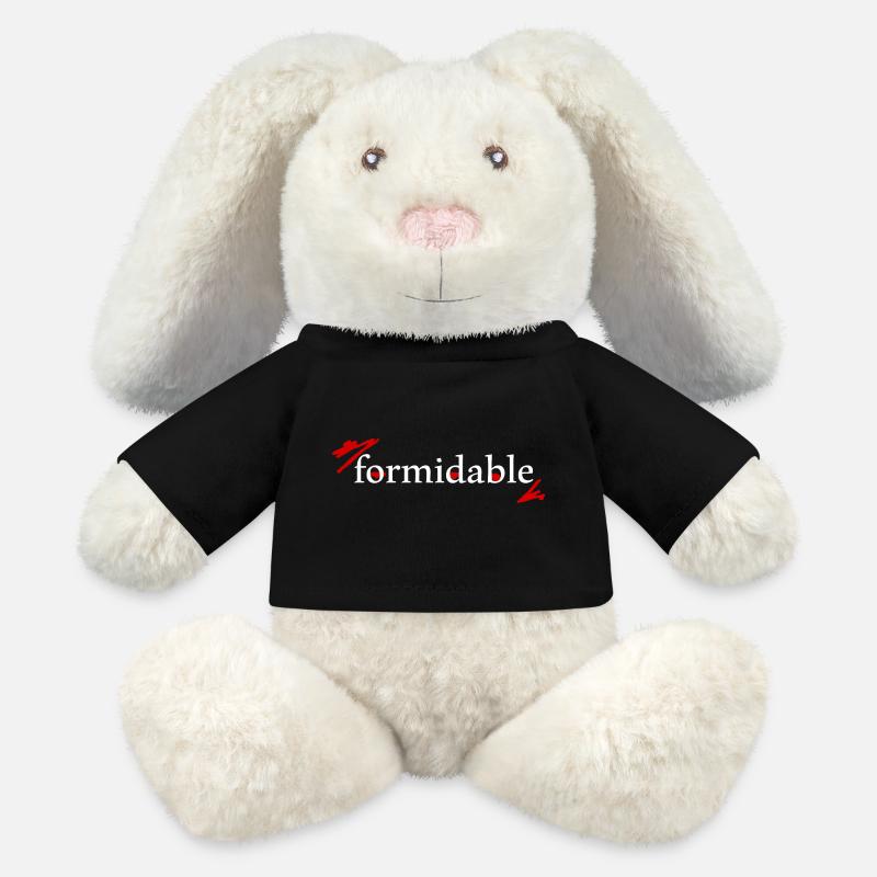 beeindruckend formidable, das Statement für DICH! - MiniFeet® RecycelHase® Creme - Schwarz