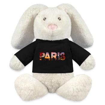 Paris - MiniFeet® RecycelHase® Creme - Schwarz - Vorne