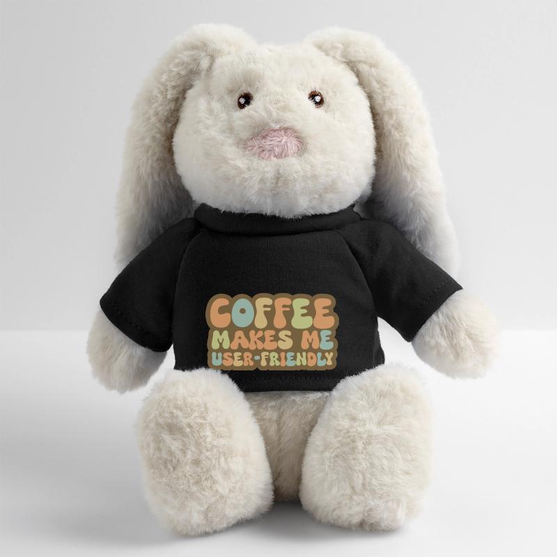 Coffee Makes Me User Friendly MiniFeet® RecycelHase® Creme