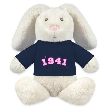 1941 Pink Star - MiniFeet® RecycelHase® Bunny Cream - french navy - Front