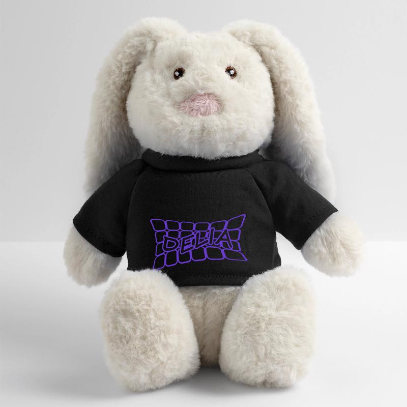 Nom : Delia Lapin en peluche recyclé MiniFeet® Crème