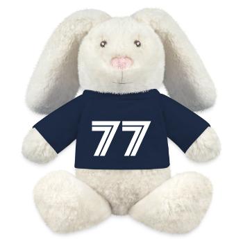 Ausgabe 77 - MiniFeet® RecycelHase® Creme - French Navy - Vorne