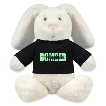 Bomber B-52 Stratofortress - MiniFeet® RecycelHase® Bunny Cream - black - Front