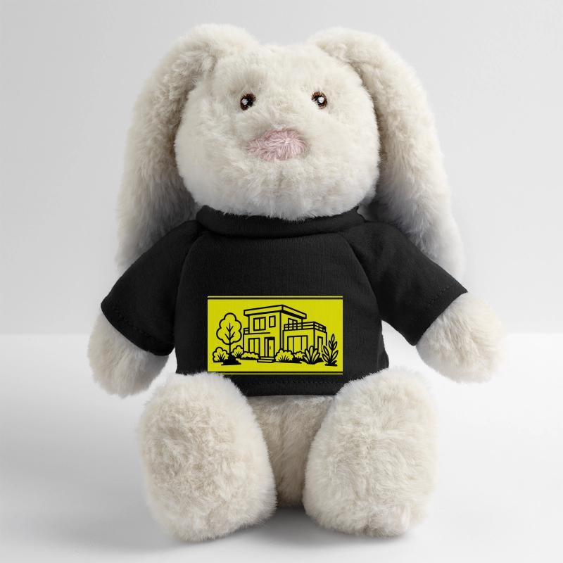 Maison Villa Propriété Lapin en peluche recyclé MiniFeet® Crème