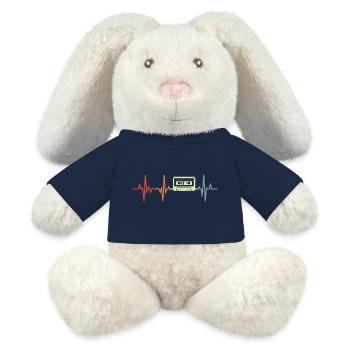 Herzlinie 80er Kassette - MiniFeet® RecycelHase® Creme - French Navy - Vorne