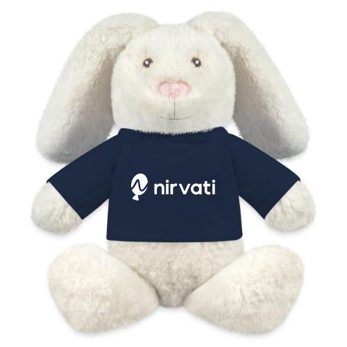 Nirvati Logo (white) - MiniFeet® RecycelHase® Bunny Cream