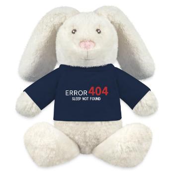 Erreur 404 Sommeil non trouvée – Schéma pour les développeurs - Lapin en peluche recyclé MiniFeet® Crème - bleu marine - Devant