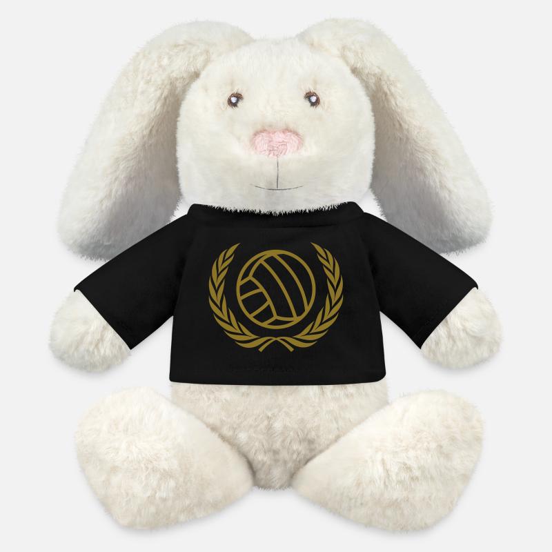 Volleyball - MiniFeet® RecycelHase® Bunny Cream - black
