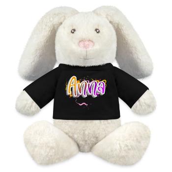 Anna - MiniFeet® RecycelHase® Creme - Schwarz - Vorne