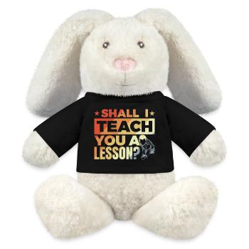 Billiard player joke - MiniFeet® RecycelHase® Bunny Cream - black - Front