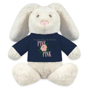 Die rosa Blume - MiniFeet® RecycelHase® Creme - French Navy - Vorne