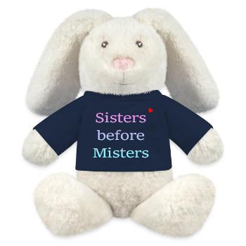 sisters before misters - MiniFeet® RecycelHase® Bunny Cream - french navy - Front