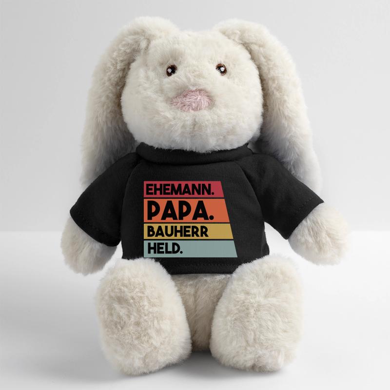 Ehemann Papa Bauherr Held MiniFeet® RecycelHase® Creme