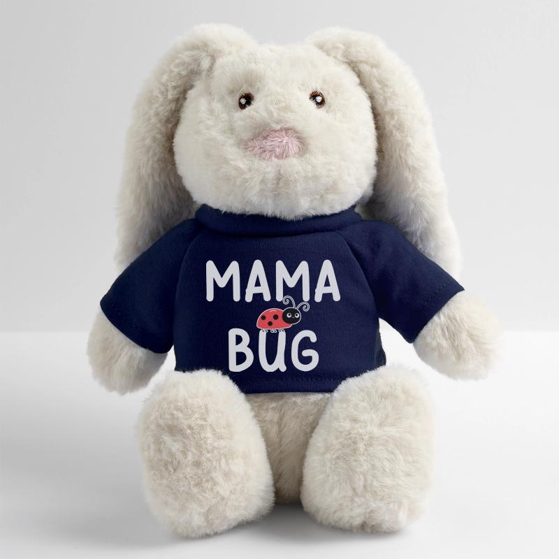 Mama Bug Ladybug Mom Funny MiniFeet® RecycelHase® Bunny Cream
