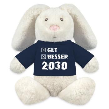 Gut 2030 - MiniFeet® RecycelHase® Creme - French Navy - Vorne