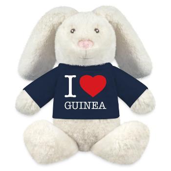 I LOVE GUINEA - MiniFeet® RecycelHase® Bunny Cream - french navy - Front