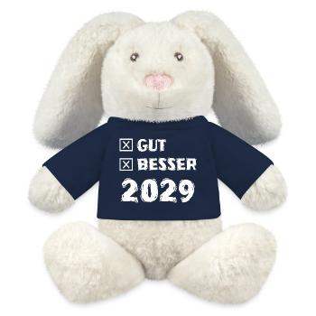 Jahr 2029 - MiniFeet® RecycelHase® Creme - French Navy - Vorne