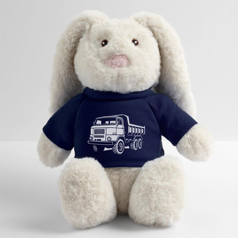Acier robuste Lapin en peluche recyclé MiniFeet® Crème