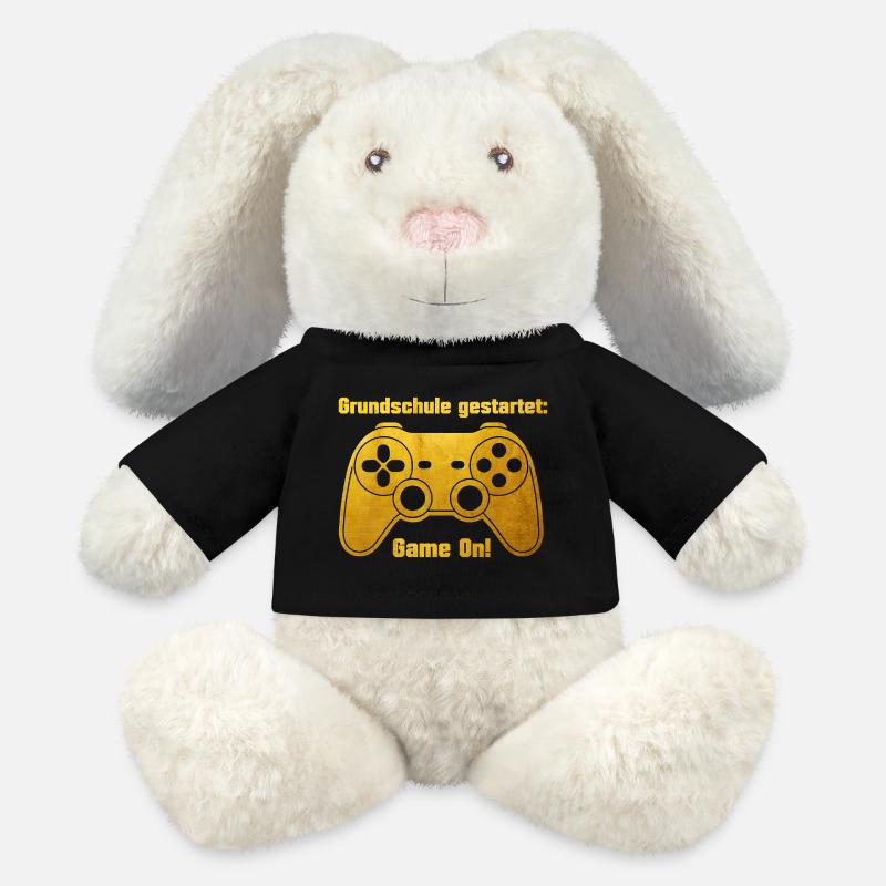 Enrollment - Game on - Game Console - gold-colored - MiniFeet® RecycelHase® Bunny Cream - black