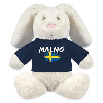 Malmö Flag Sweden - MiniFeet® RecycelHase® Bunny Cream - french navy - Front