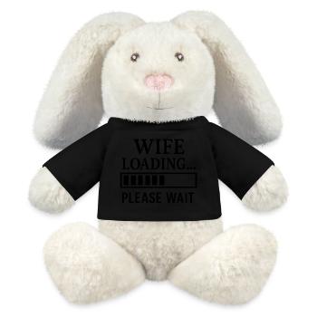 Wife Loading… Please Wait. - MiniFeet® RecycelHase® Creme - Schwarz - Vorne