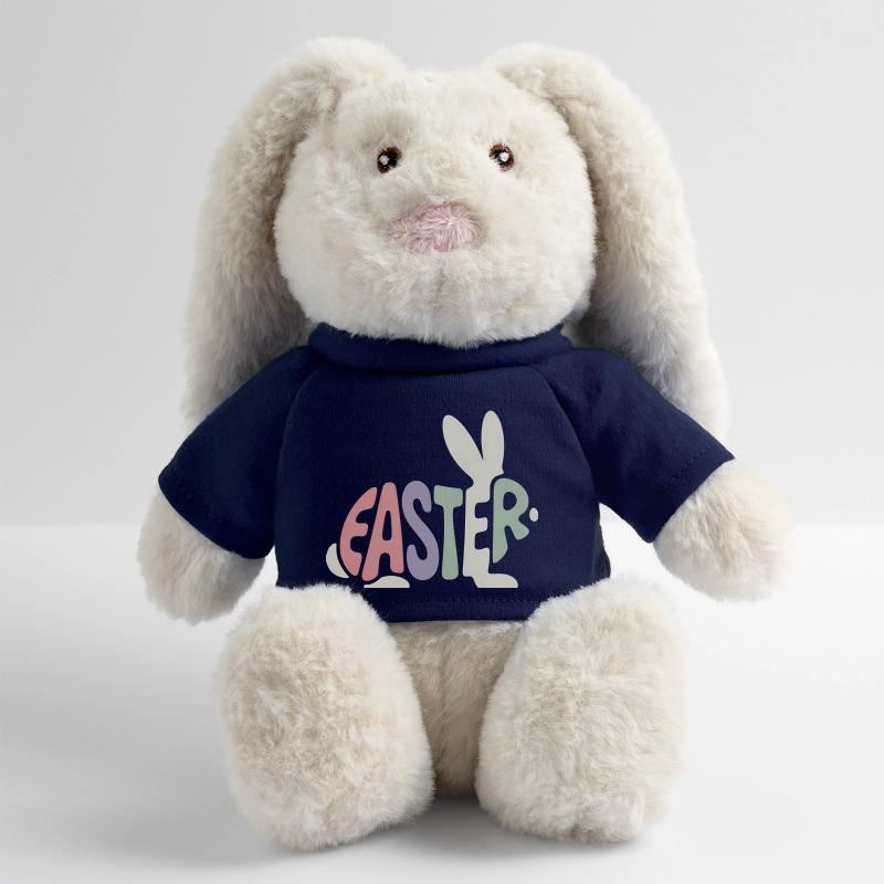 Lapin de Pâques - Logo de Pâques Lapin en peluche recyclé MiniFeet® Crème