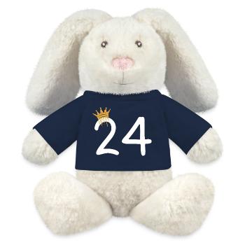 24 - MiniFeet® RecycelHase® Creme - French Navy - Vorne