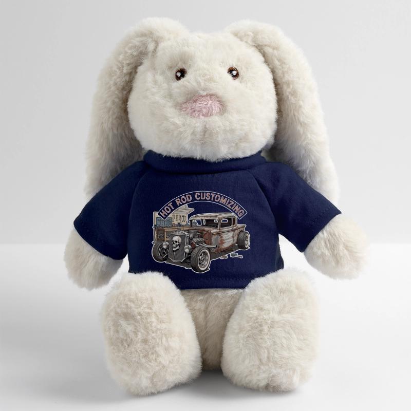 Rustic Hot Rod Customization Design MiniFeet® RecycelHase® Bunny Cream