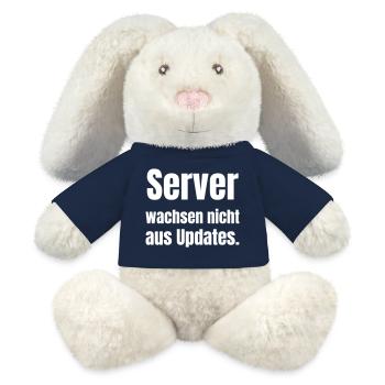 Servers don't grow from updates. - MiniFeet® RecycelHase® Bunny Cream - french navy - Front