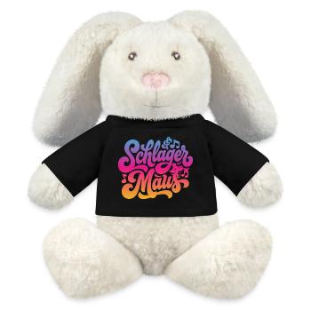 Schlager Maus - Schlagermaus - Schlagermusik - MiniFeet® RecycelHase® Bunny Cream - black - Front