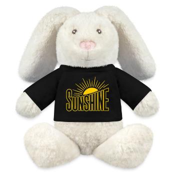 Sonnenstrahl Sunshine Logo - MiniFeet® RecycelHase® Creme - Schwarz - Vorne