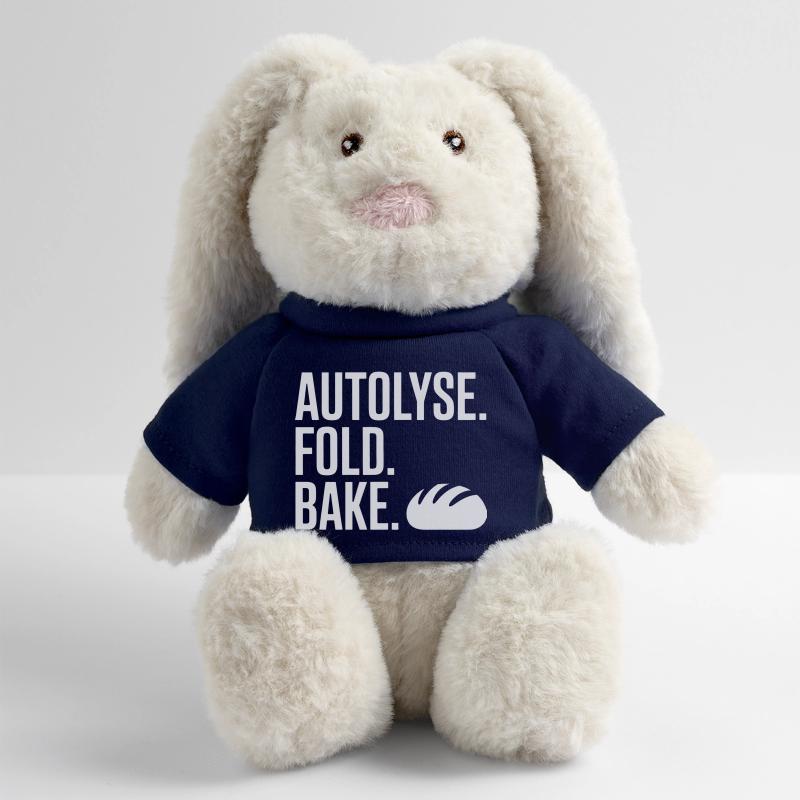 Autolyse Fold Bake Typography MiniFeet® RecycelHase® Bunny Cream
