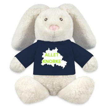 ALLET KNORKE, BERLIN GRÜN, DIT IS BERLIN, LEGENDE - MiniFeet® RecycelHase® Creme - French Navy - Vorne