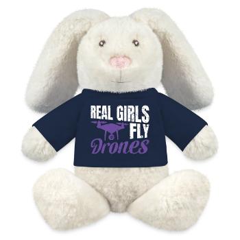 Mir Reichts Ich Geh Drohne Fliegen - MiniFeet® RecycelHase® Creme - French Navy - Vorne