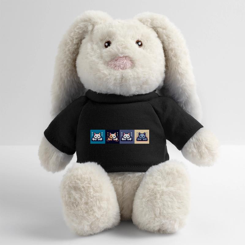 Cat attack MiniFeet® RecycelHase® Bunny Cream