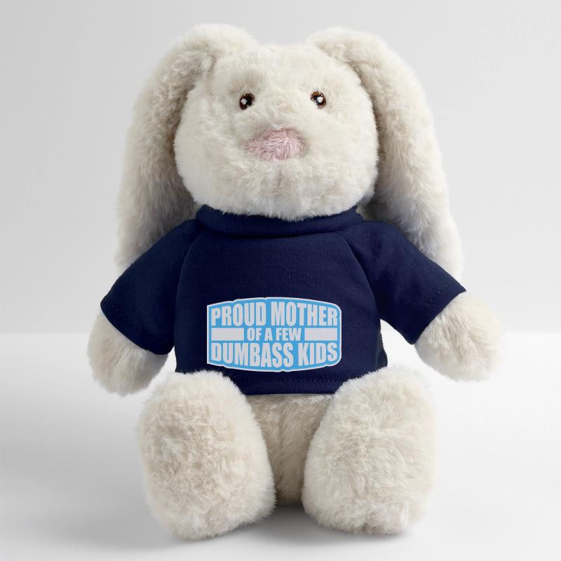 Fière mère de quelques enfants d’imbécillité drôle de mère Lapin en peluche recyclé MiniFeet® Crème