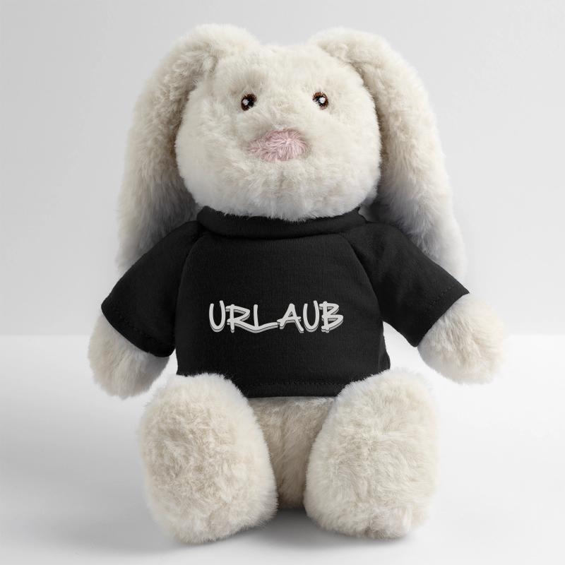 VACANCES Lapin en peluche recyclé MiniFeet® Crème