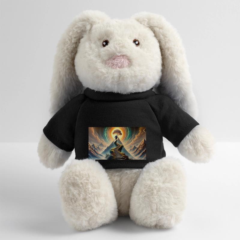 Le chemin vers le sommet Lapin en peluche recyclé MiniFeet® Crème