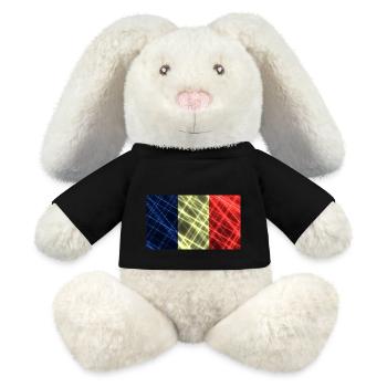 Mayotte as Mayotte - MiniFeet® RecycelHase® Bunny Cream - black - Front