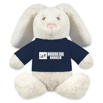 Working Dog Handler Motiv  - MiniFeet® RecycelHase® Creme - French Navy - Vorne