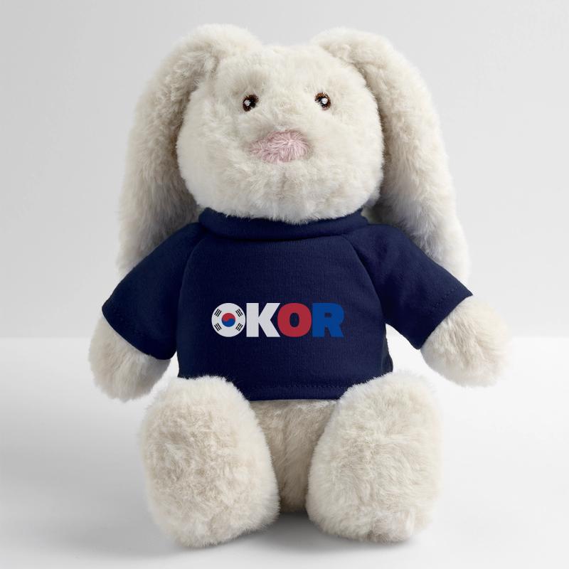 Corée Lapin en peluche recyclé MiniFeet® Crème