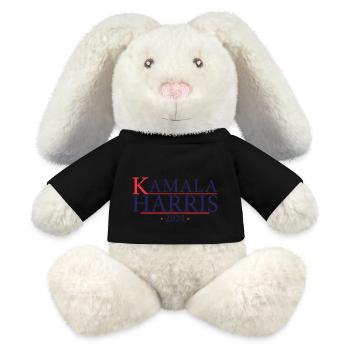 Kamala 2024 - Kamala Harris 2024 For President - MiniFeet® RecycelHase® Bunny Cream - black - Front